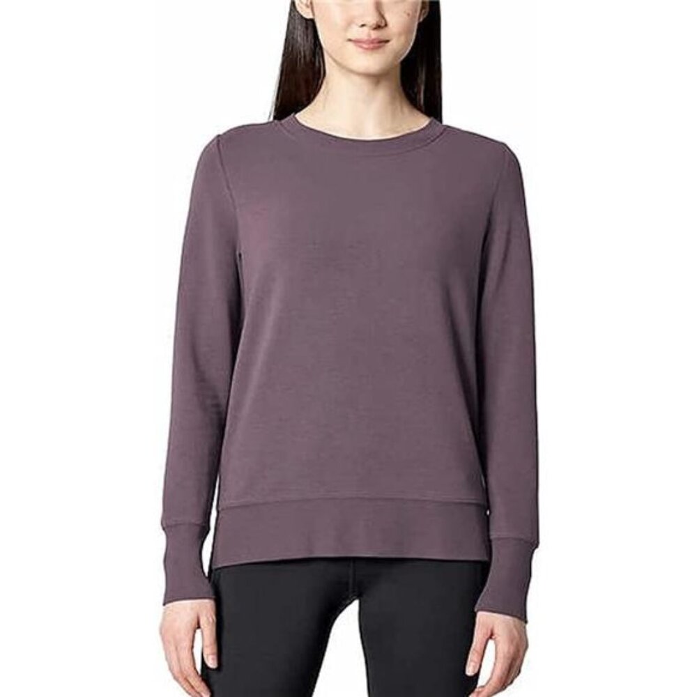 Mondetta Women's Lightweight Crewneck (Shadow Plum, Small)